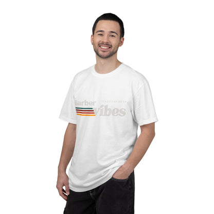 Barber Vibes T-Shirt — Retro Stripe Hairstylist Tee