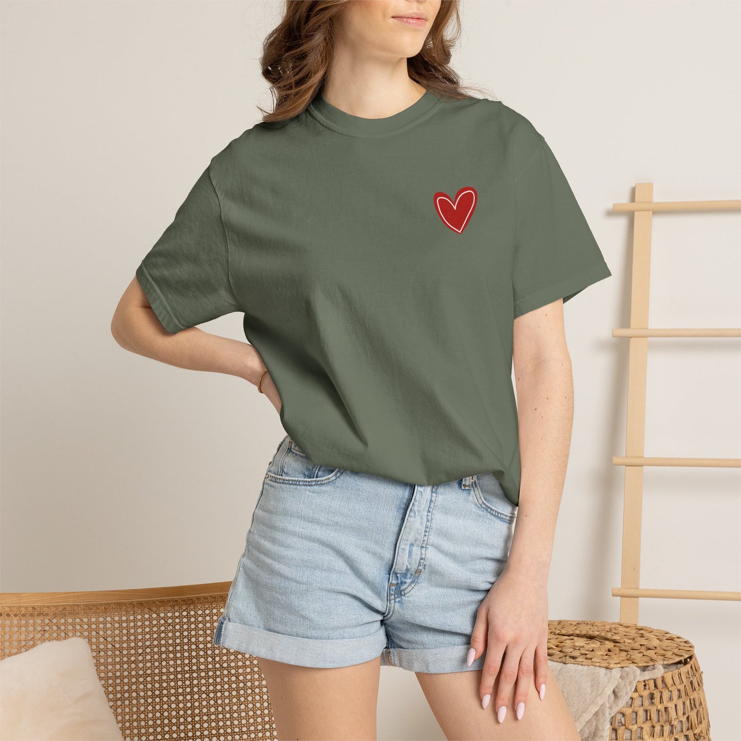 Love Heart T-Shirt — "More Amor Por Favor" Graphic Tee