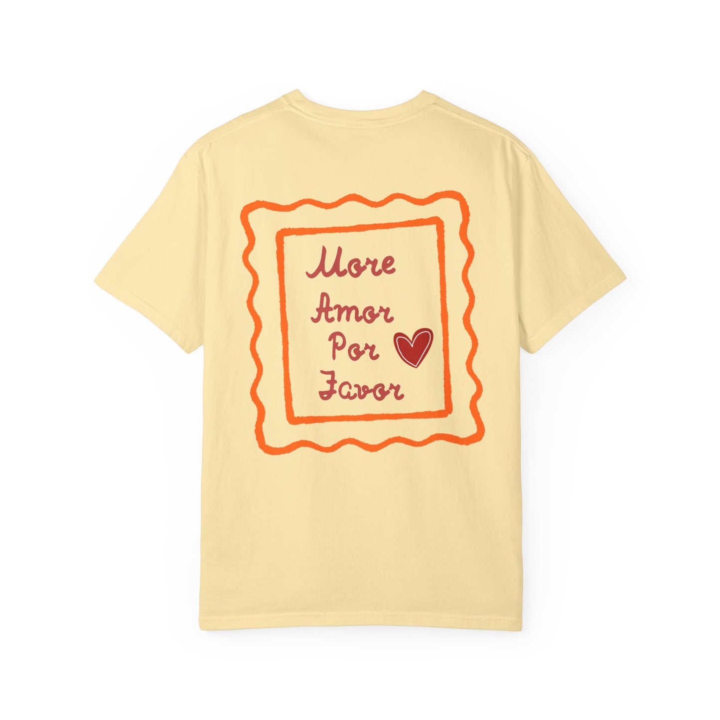Love Heart T-Shirt — "More Amor Por Favor" Graphic Tee