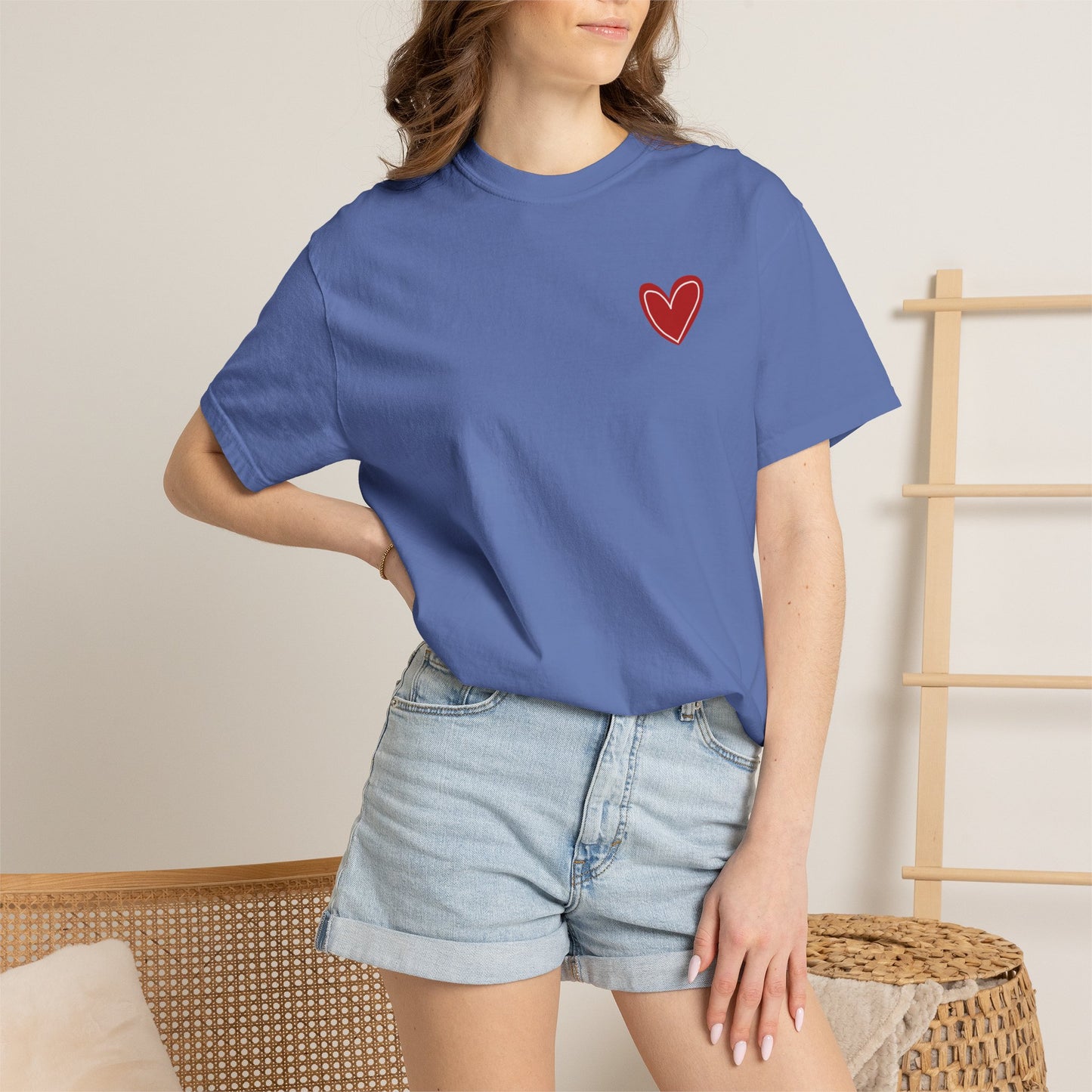 Love Heart T-Shirt — "More Amor Por Favor" Graphic Tee