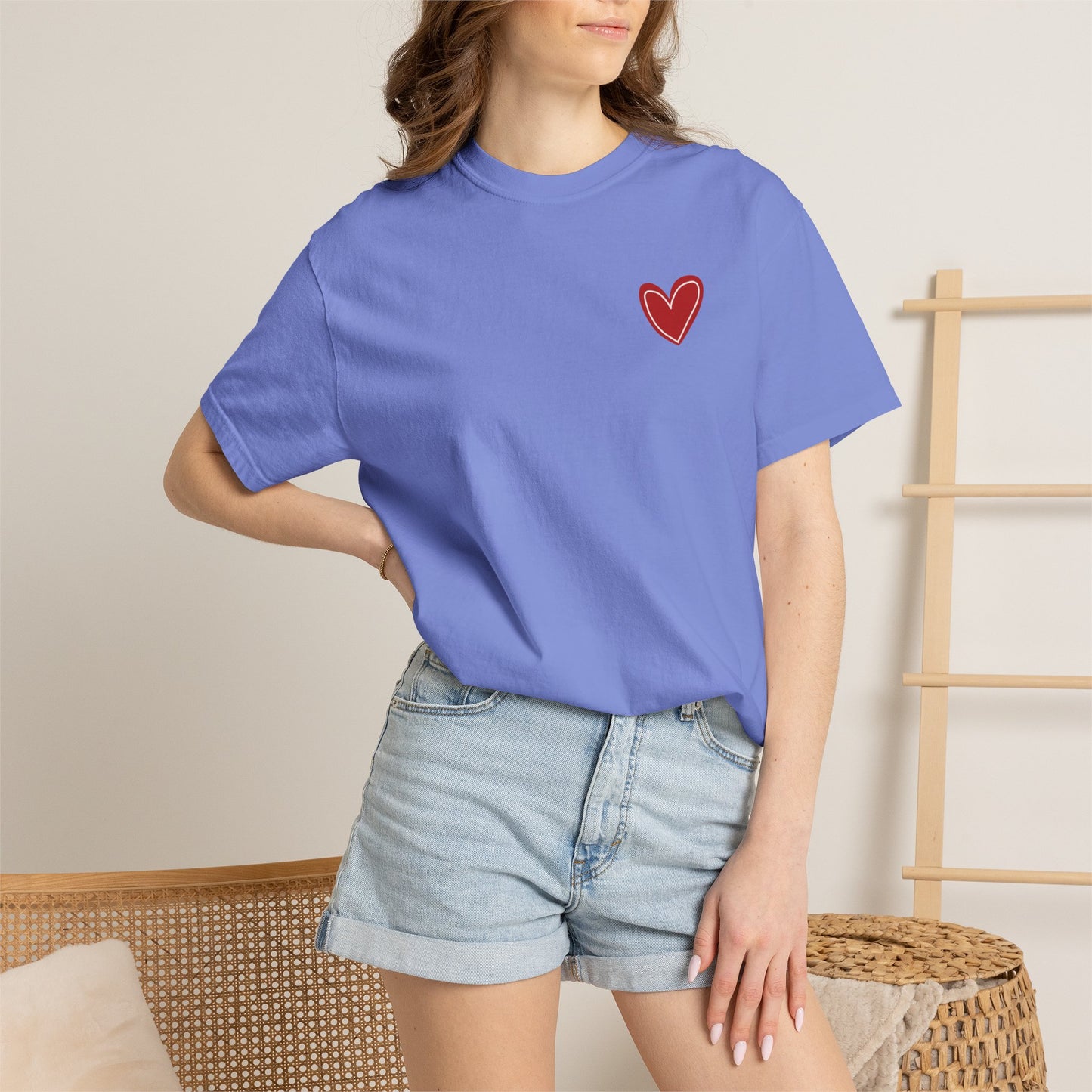Love Heart T-Shirt — "More Amor Por Favor" Graphic Tee