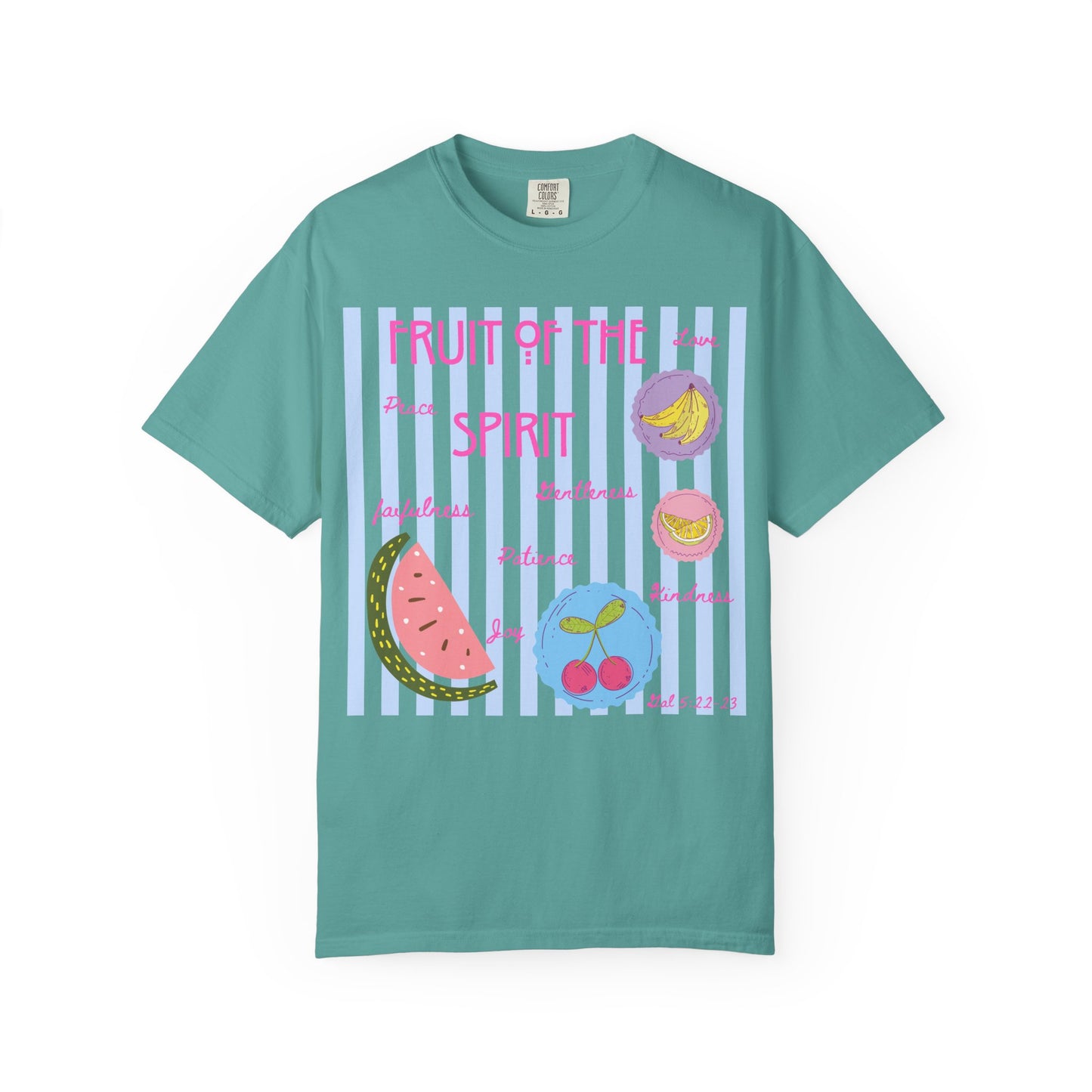 Fruit of the Spirit T-Shirt — Pastel Fruit Graphic Faith Tee