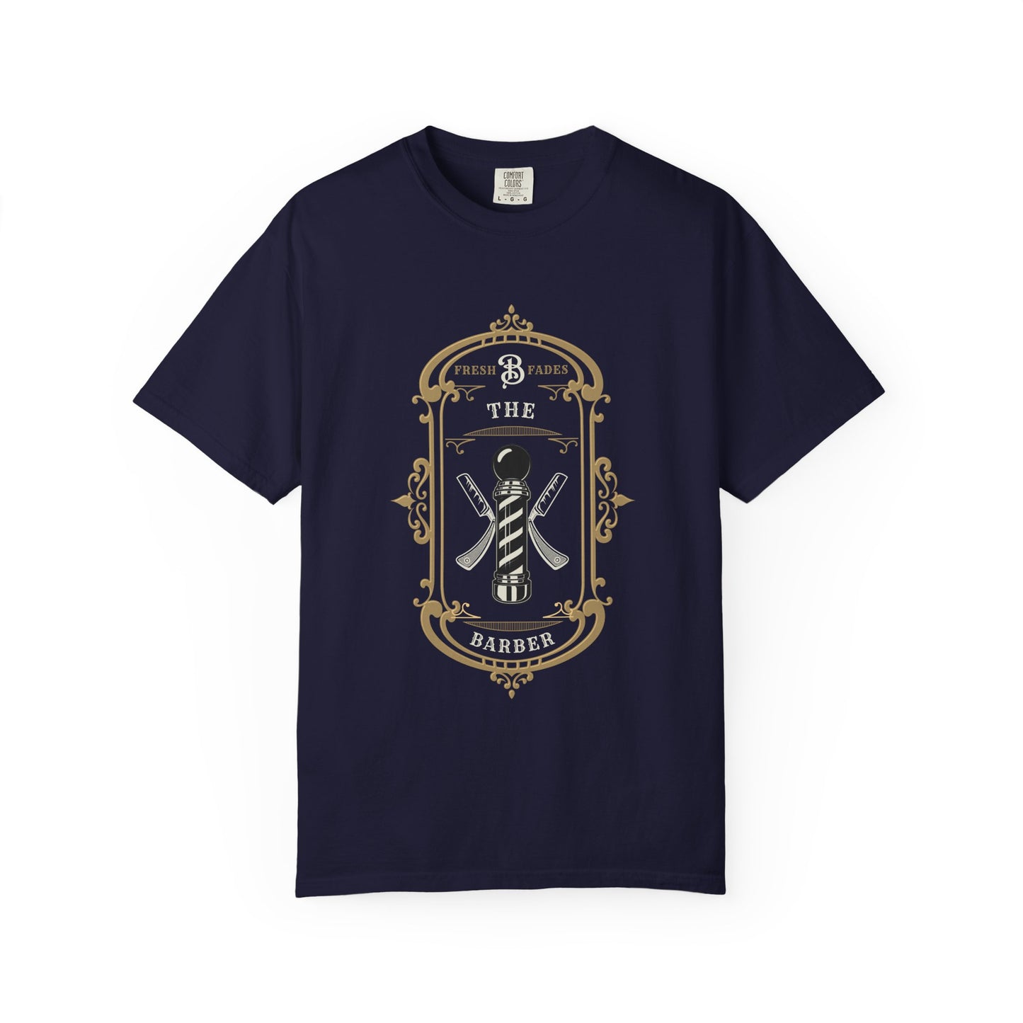 Barber Pole Tee — Vintage Shop Logo T-Shirt
