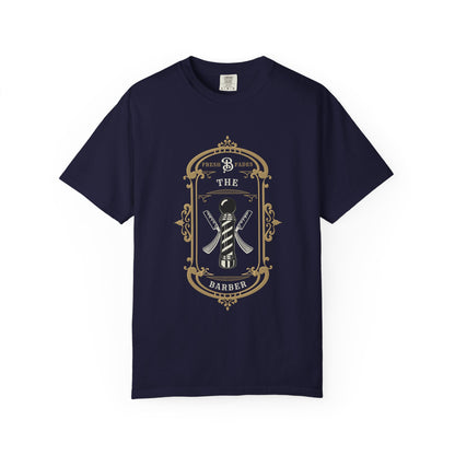 Barber Pole Tee — Vintage Shop Logo T-Shirt
