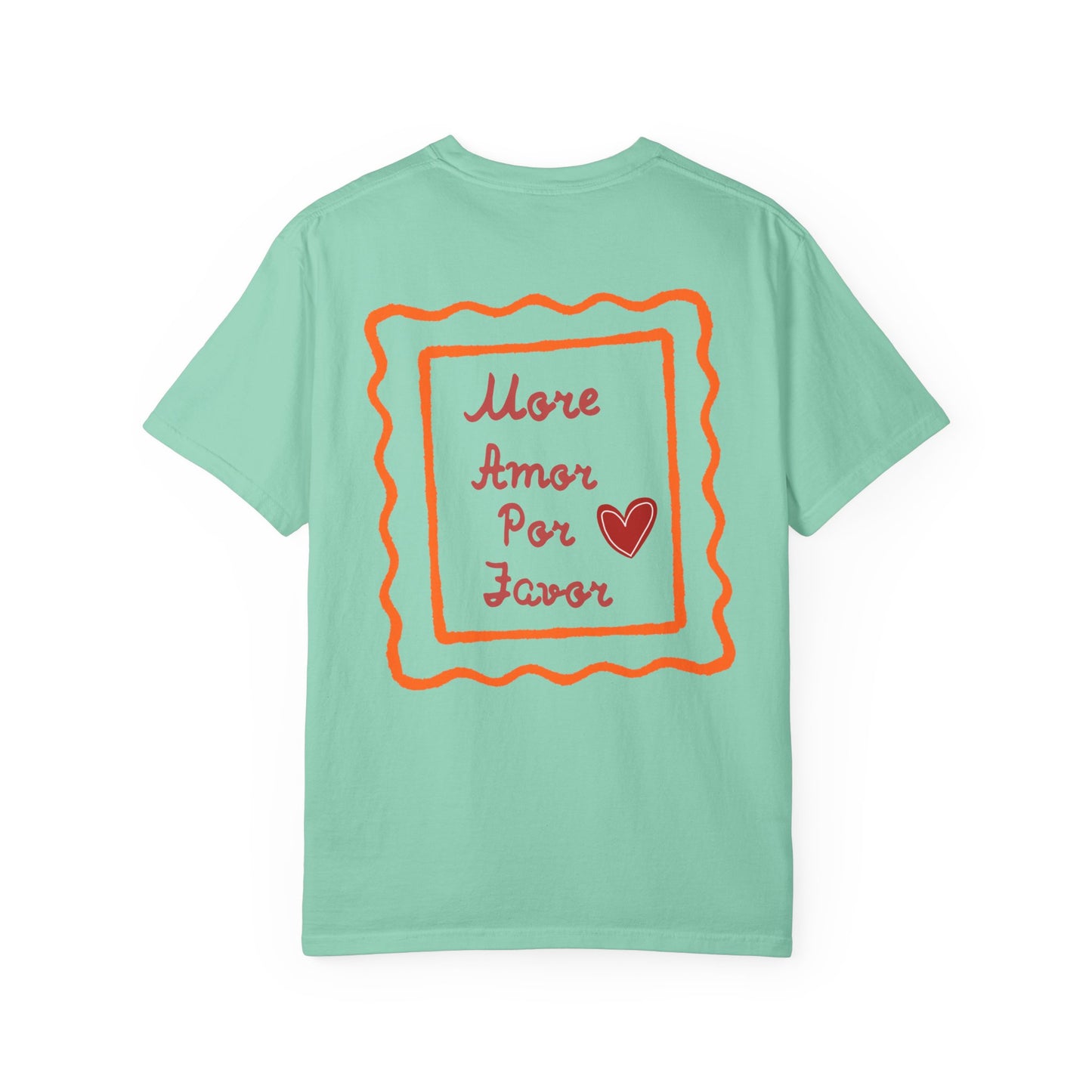 Love Heart T-Shirt — "More Amor Por Favor" Graphic Tee