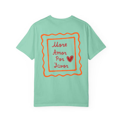 Love Heart T-Shirt — "More Amor Por Favor" Graphic Tee