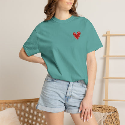 Love Heart T-Shirt — "More Amor Por Favor" Graphic Tee