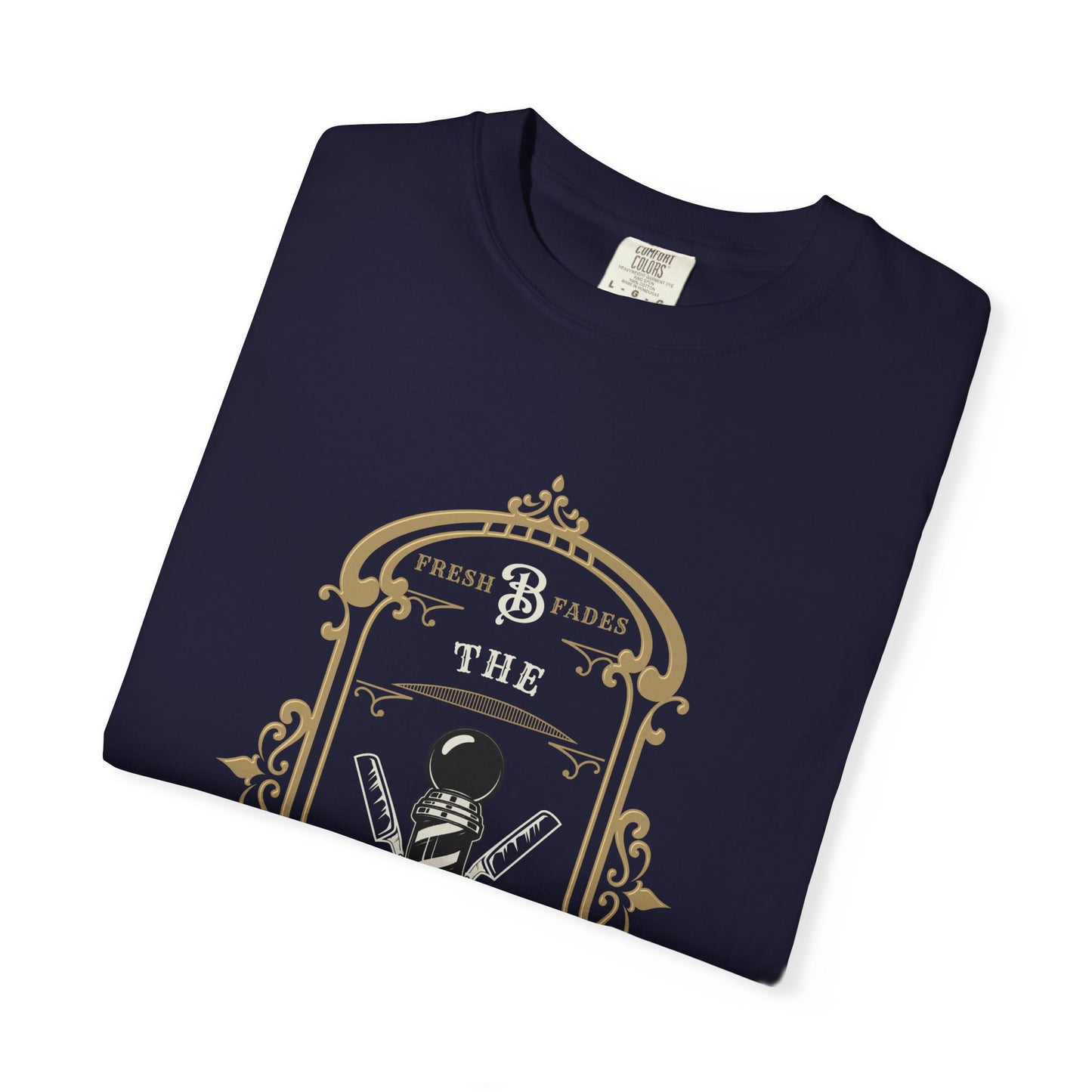 Barber Pole Tee — Vintage Shop Logo T-Shirt