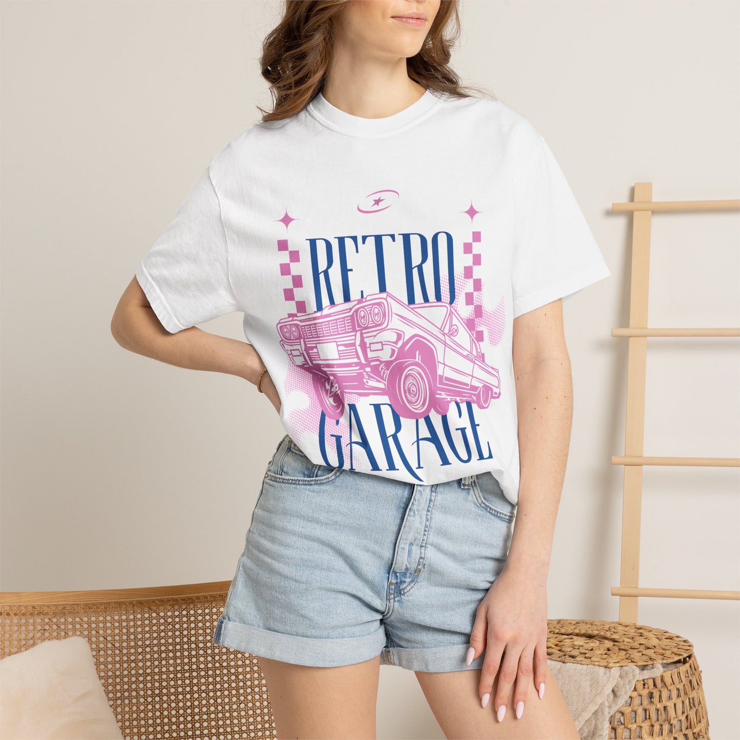 Retro Garage T-Shirt — Vintage Car Graphic "Since 1980"