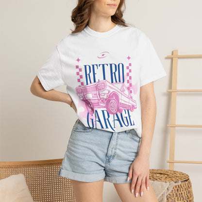 Retro Garage T-Shirt — Vintage Car Graphic "Since 1980"
