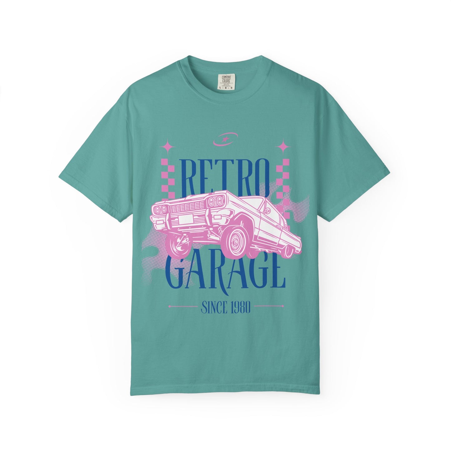 Retro Garage T-Shirt — Vintage Car Graphic "Since 1980"