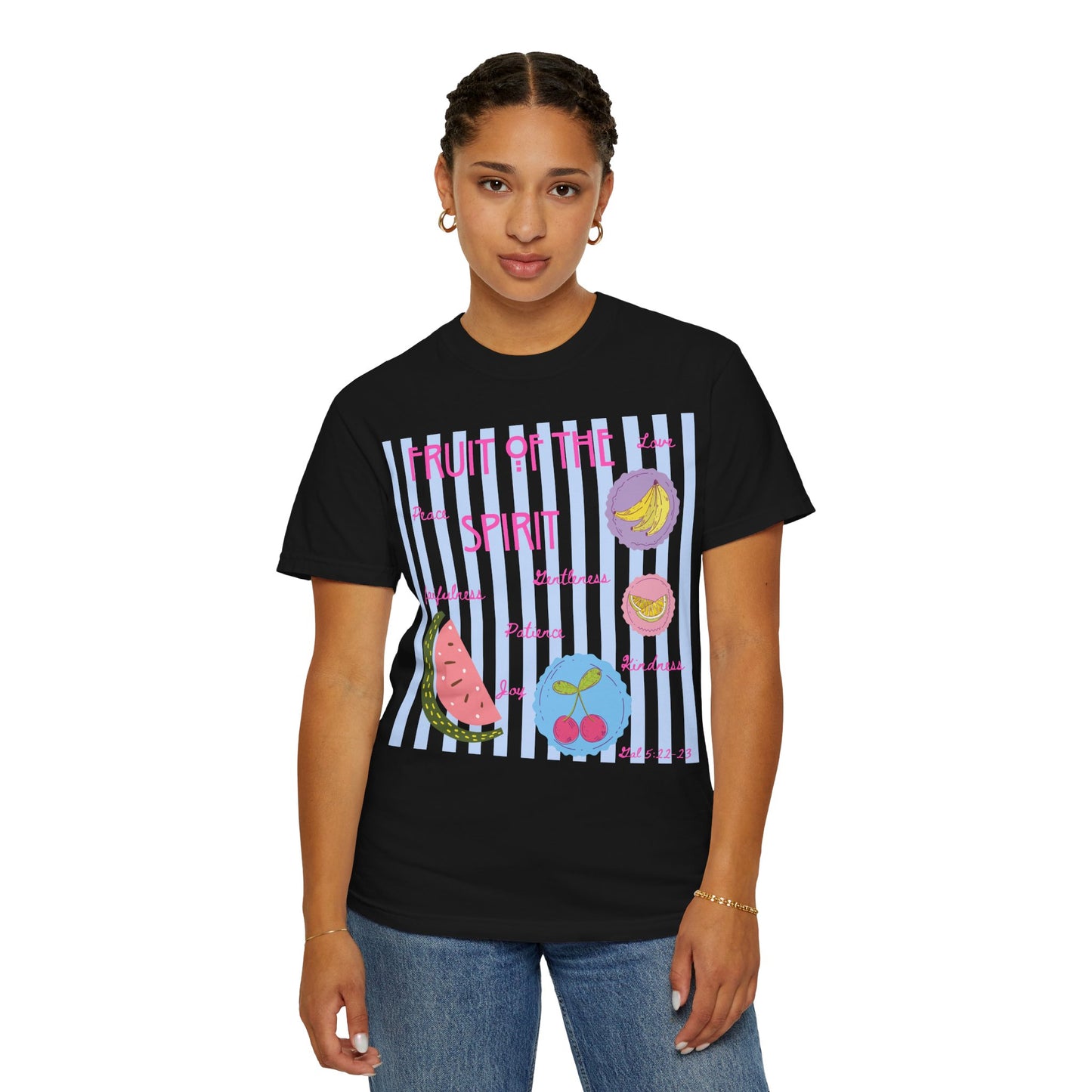 Fruit of the Spirit T-Shirt — Pastel Fruit Graphic Faith Tee