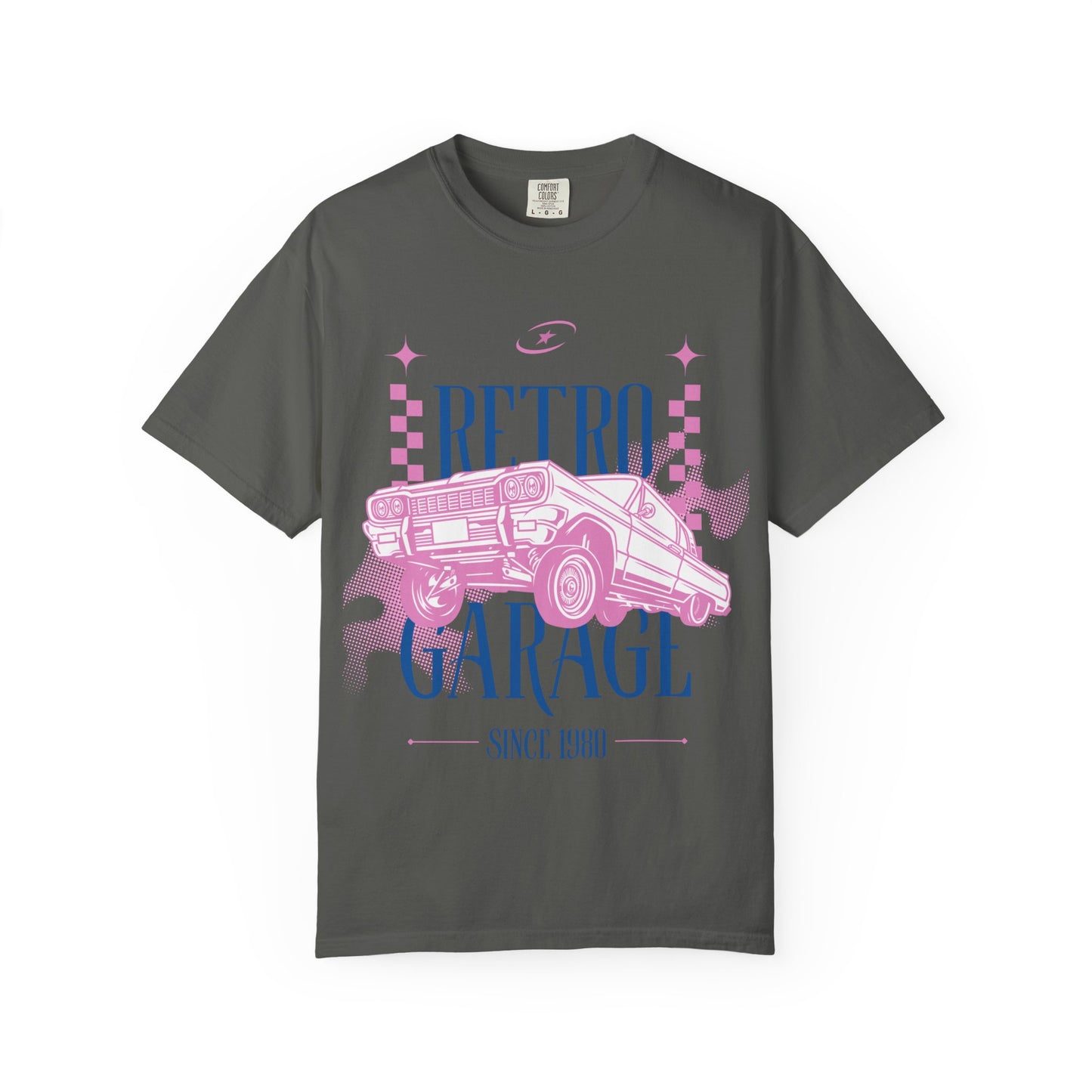 Retro Garage T-Shirt — Vintage Car Graphic "Since 1980"