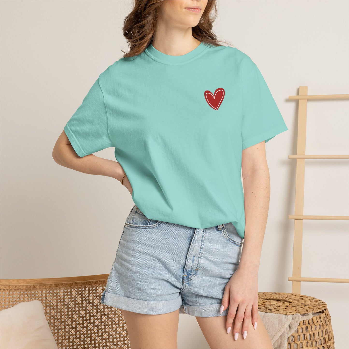 Love Heart T-Shirt — "More Amor Por Favor" Graphic Tee