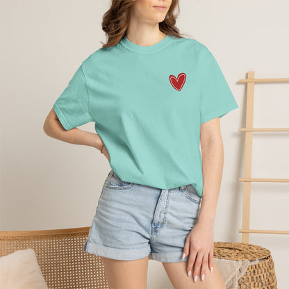 Love Heart T-Shirt — "More Amor Por Favor" Graphic Tee