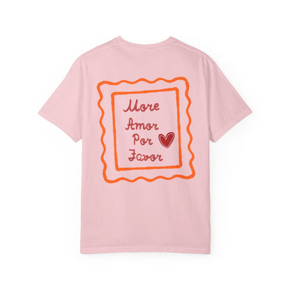 Love Heart T-Shirt — "More Amor Por Favor" Graphic Tee