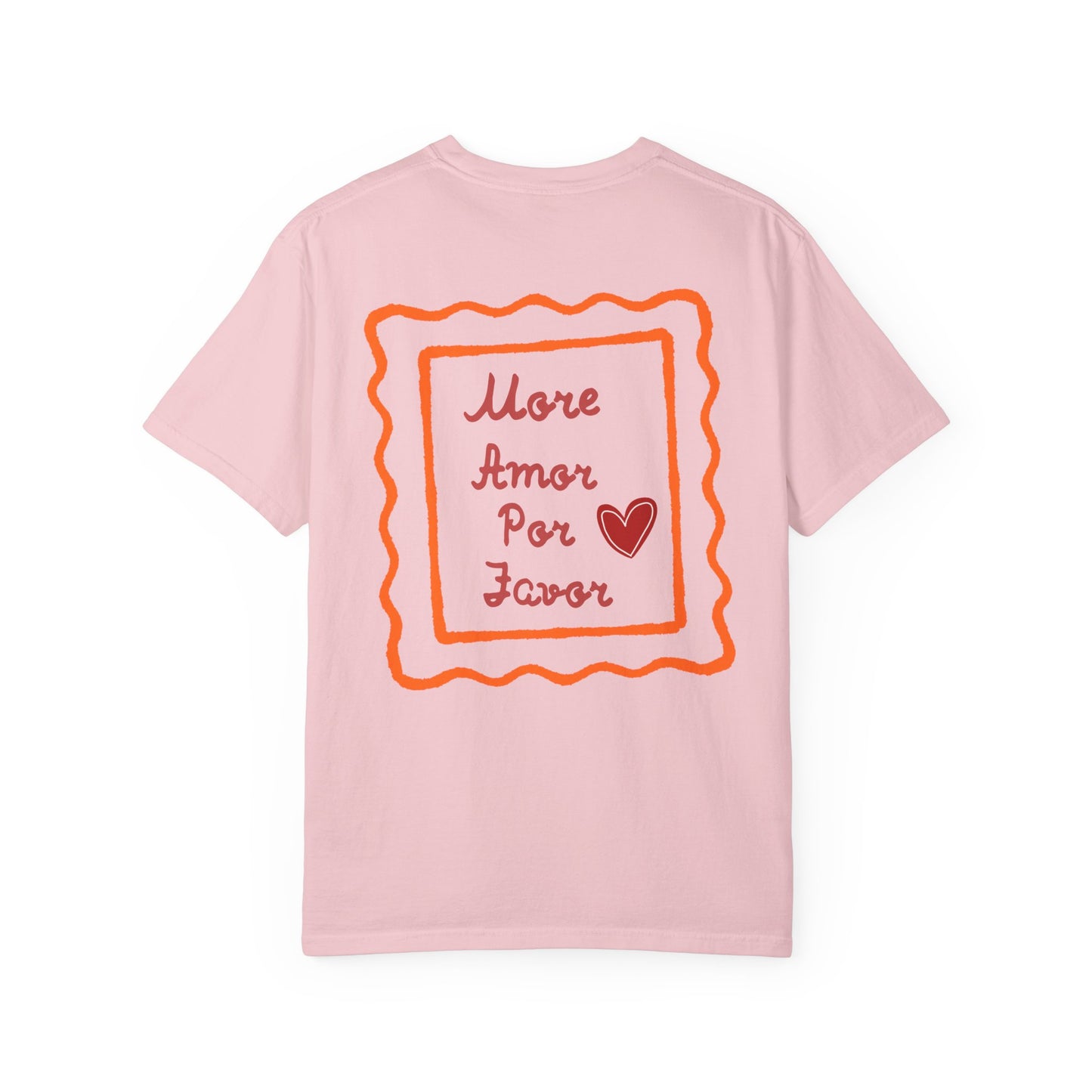 Love Heart T-Shirt — "More Amor Por Favor" Graphic Tee