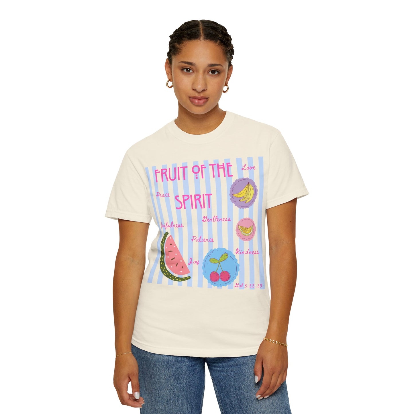 Fruit of the Spirit T-Shirt — Pastel Fruit Graphic Faith Tee