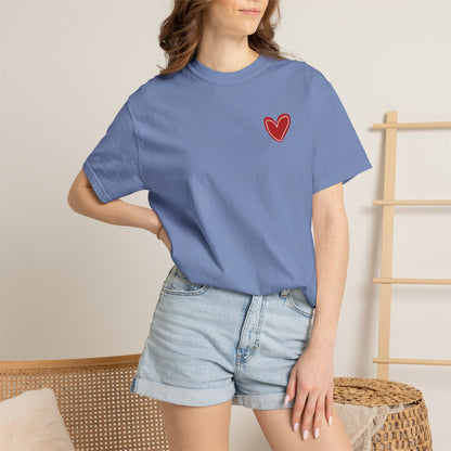 Love Heart T-Shirt — "More Amor Por Favor" Graphic Tee