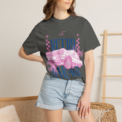 Retro Garage T-Shirt — Vintage Car Graphic "Since 1980"