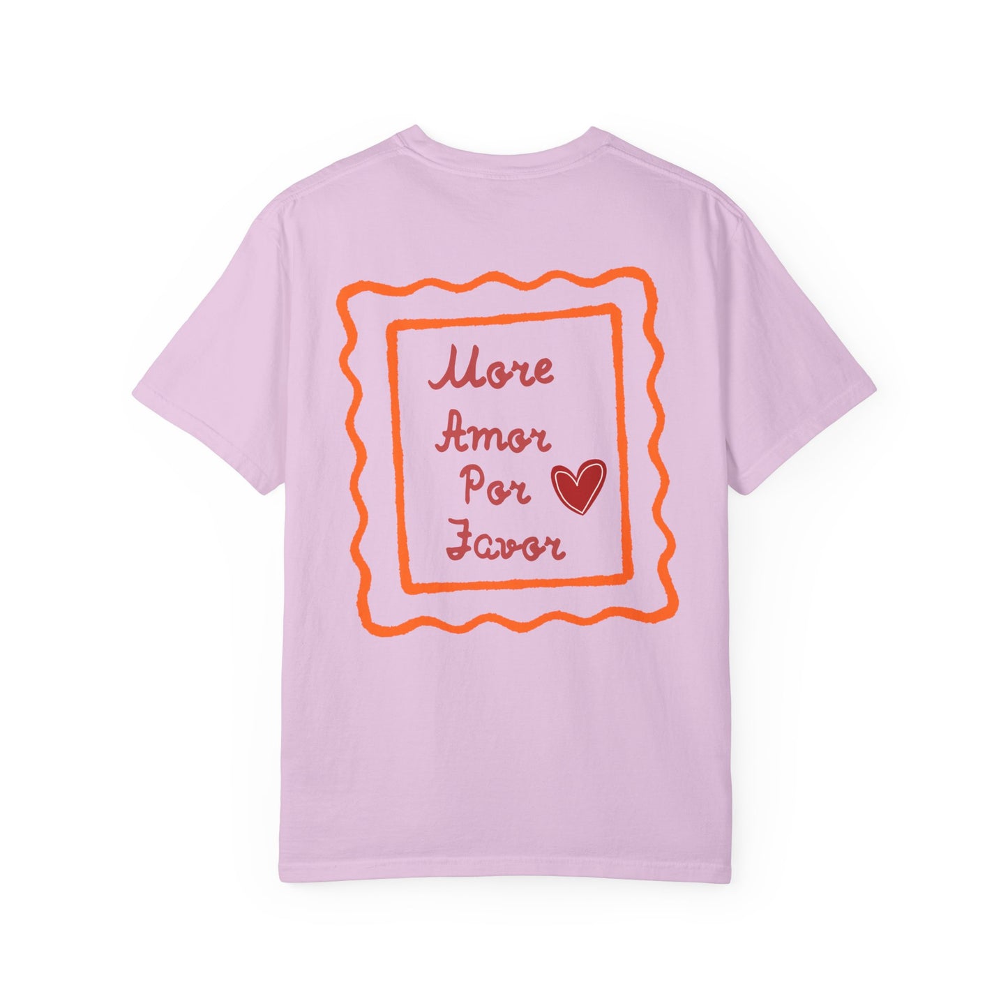 Love Heart T-Shirt — "More Amor Por Favor" Graphic Tee