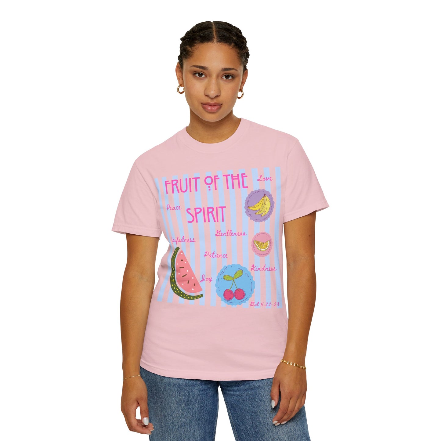 Fruit of the Spirit T-Shirt — Pastel Fruit Graphic Faith Tee