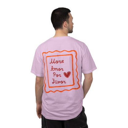 Love Heart T-Shirt — "More Amor Por Favor" Graphic Tee