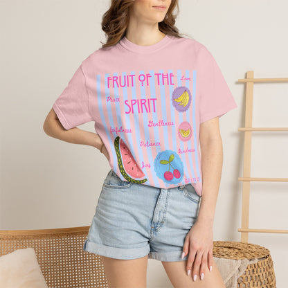 Fruit of the Spirit T-Shirt — Pastel Fruit Graphic Faith Tee