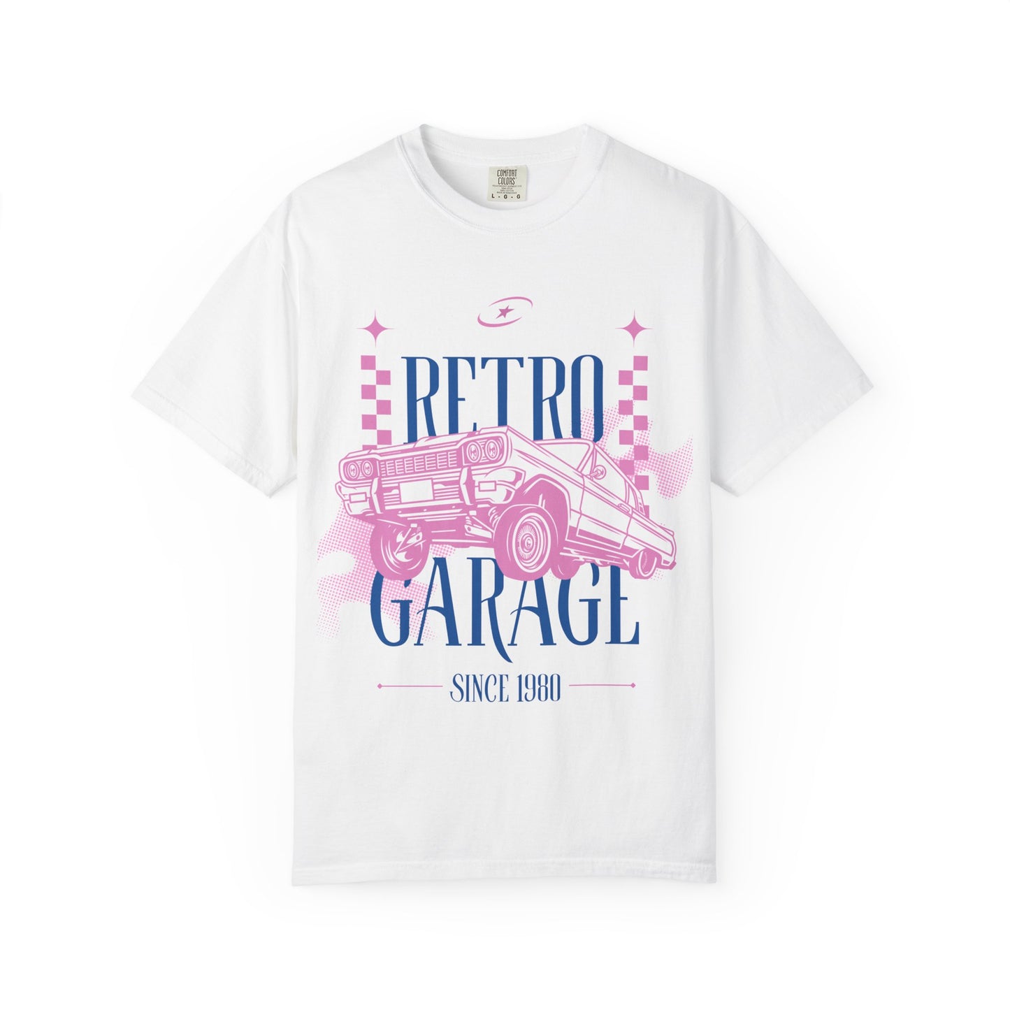 Retro Garage T-Shirt — Vintage Car Graphic "Since 1980"