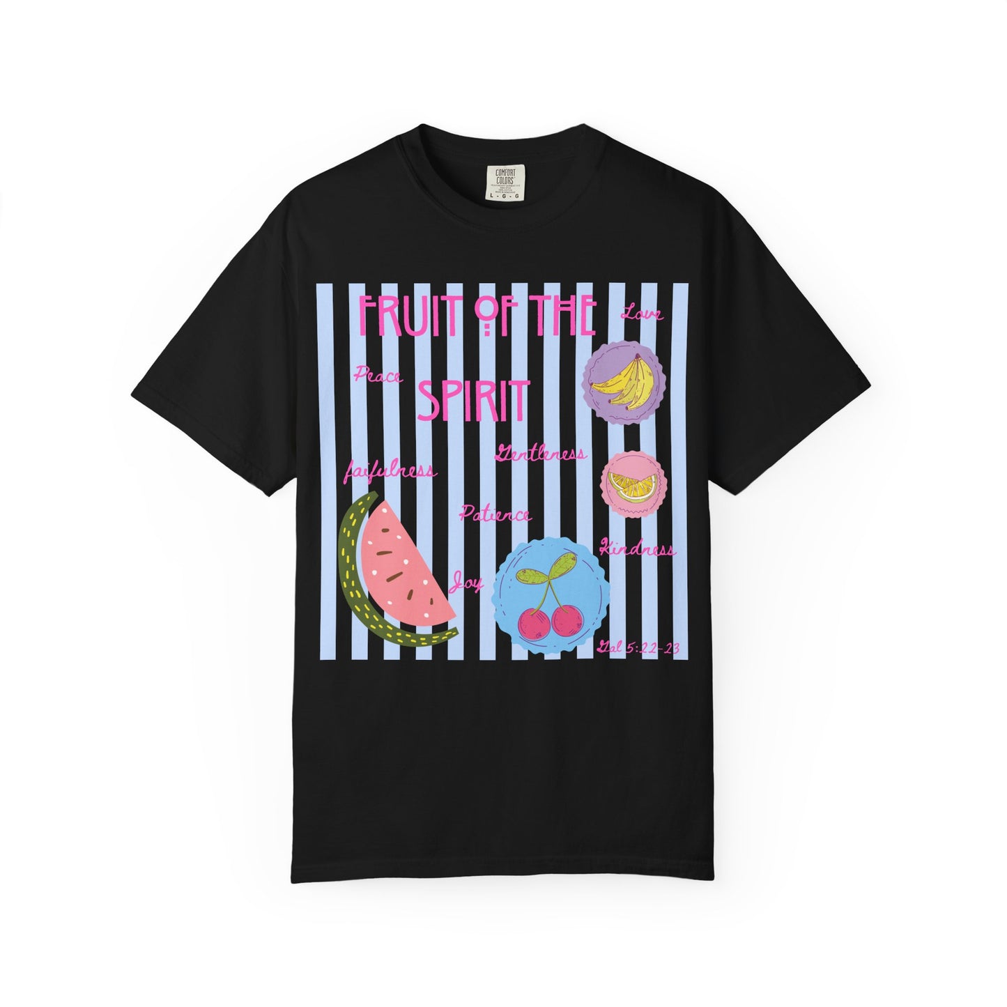 Fruit of the Spirit T-Shirt — Pastel Fruit Graphic Faith Tee
