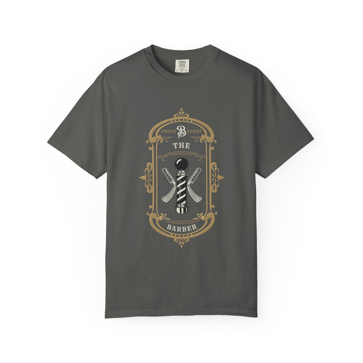Barber Pole Tee — Vintage Shop Logo T-Shirt