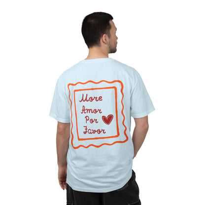 Love Heart T-Shirt — "More Amor Por Favor" Graphic Tee