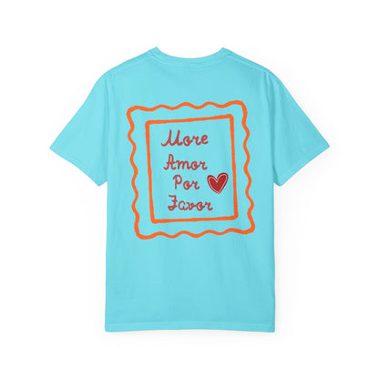 Love Heart T-Shirt — "More Amor Por Favor" Graphic Tee