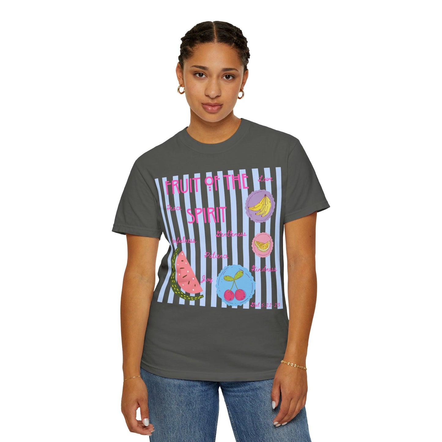 Fruit of the Spirit T-Shirt — Pastel Fruit Graphic Faith Tee