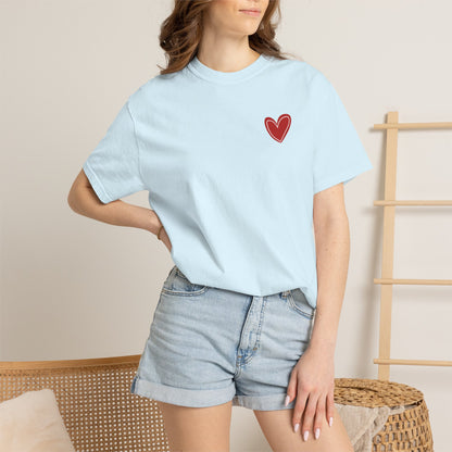 Love Heart T-Shirt — "More Amor Por Favor" Graphic Tee