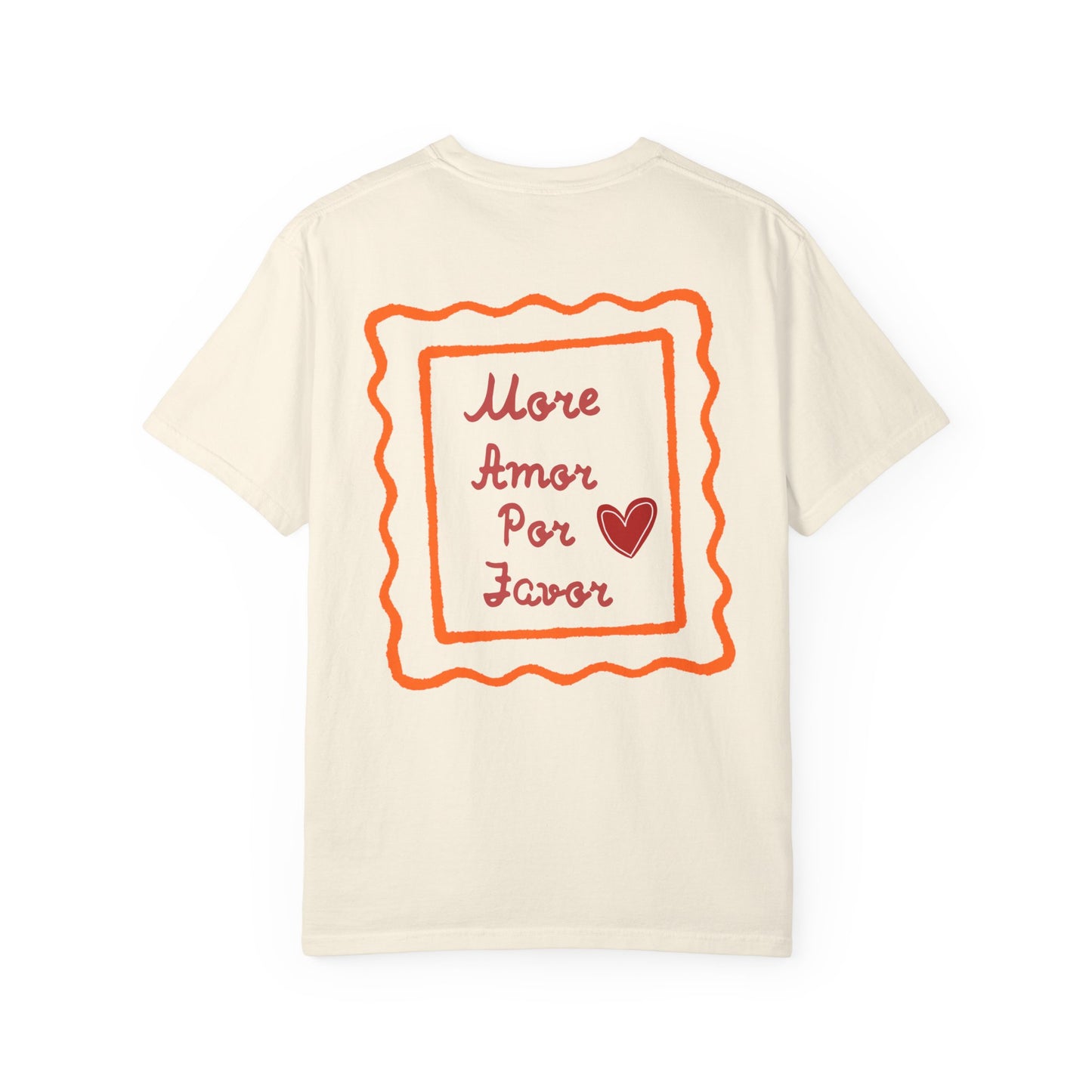 Love Heart T-Shirt — "More Amor Por Favor" Graphic Tee