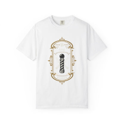 Barber Pole Tee — Vintage Shop Logo T-Shirt
