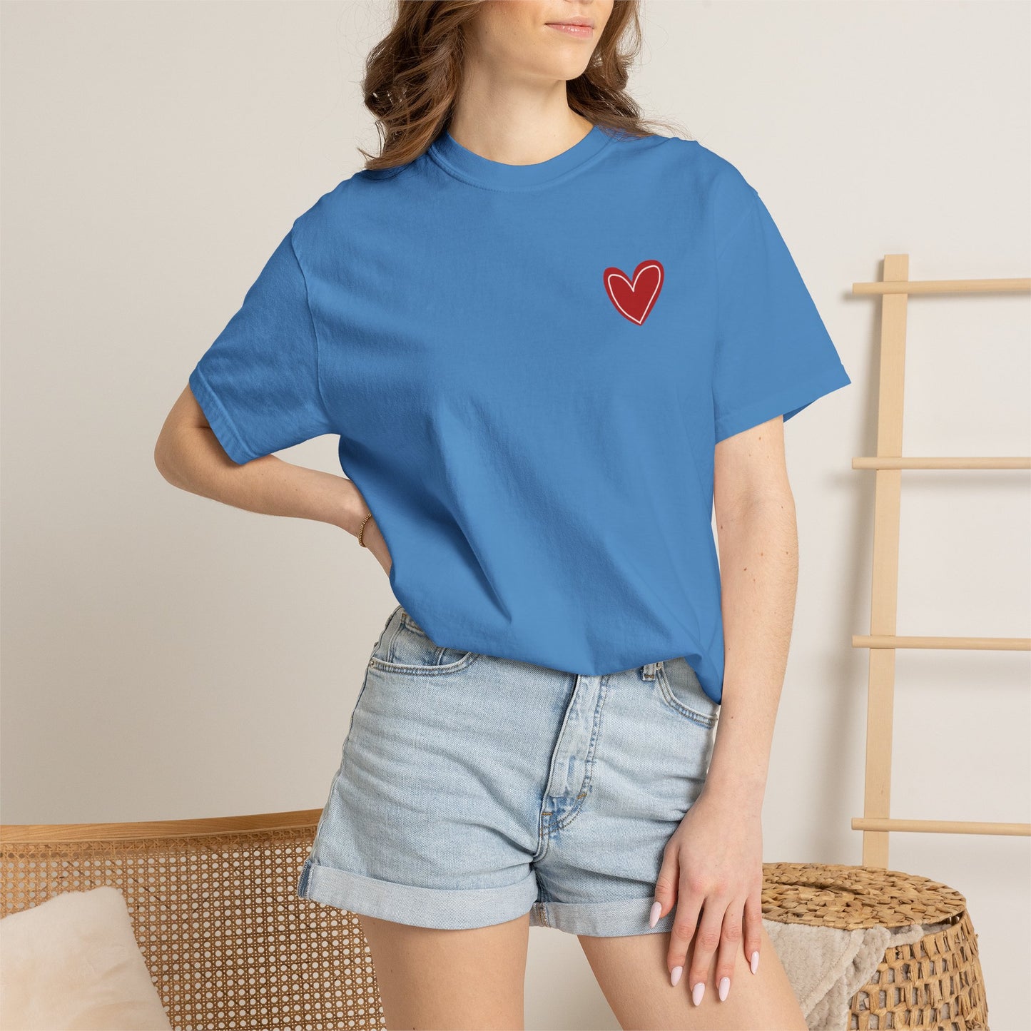 Love Heart T-Shirt — "More Amor Por Favor" Graphic Tee