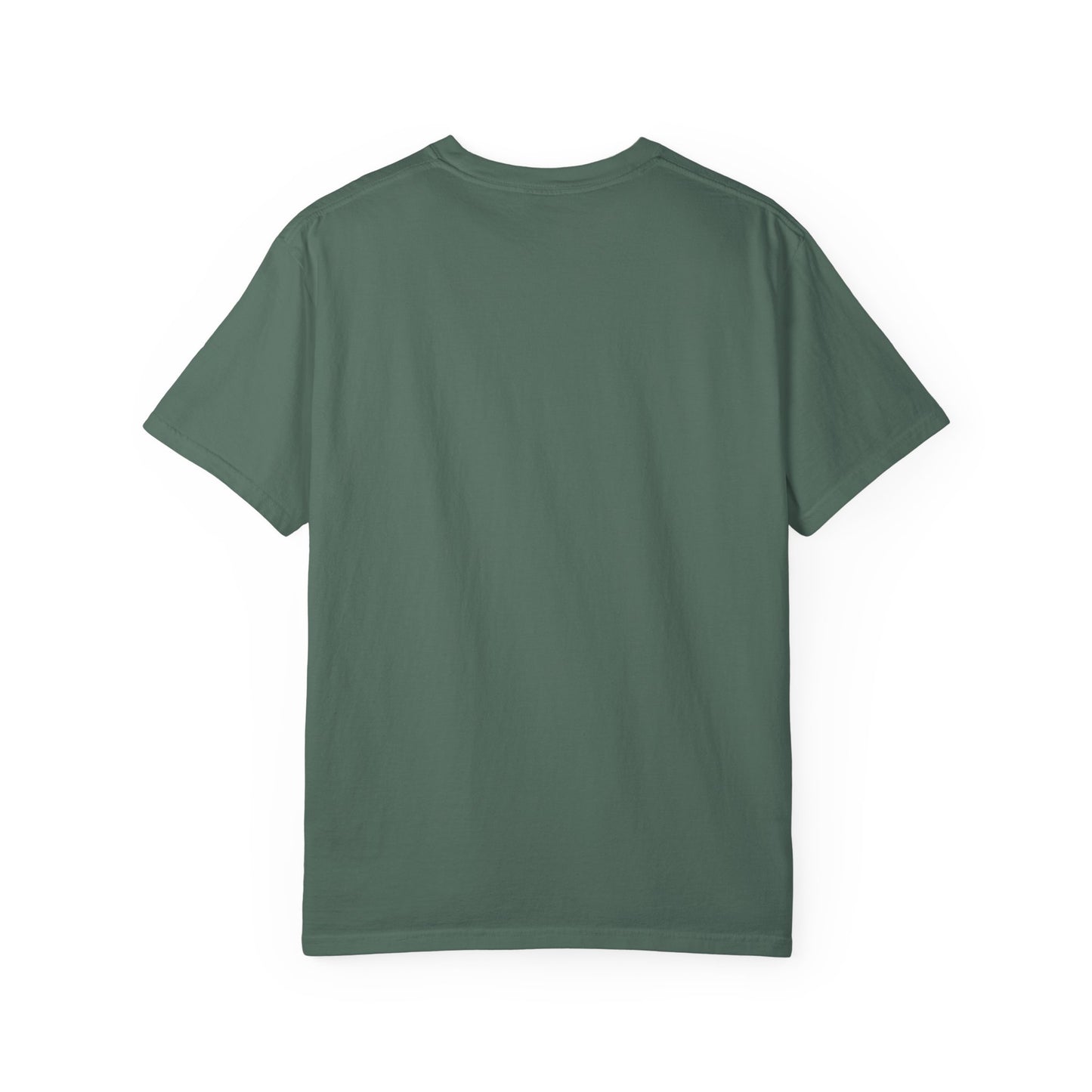 Faith Sunrise T-Shirt — "God Created Heaven and Earth" Retro Wave Tee