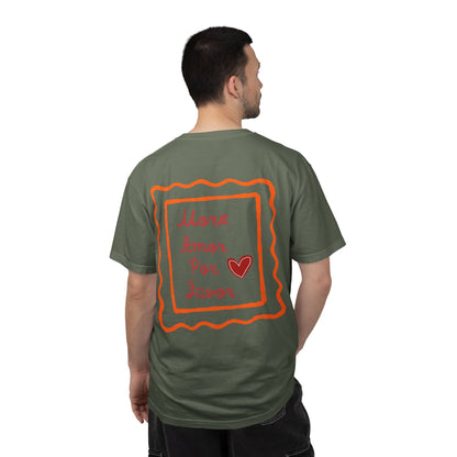 Love Heart T-Shirt — "More Amor Por Favor" Graphic Tee