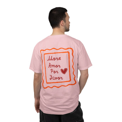 Love Heart T-Shirt — "More Amor Por Favor" Graphic Tee