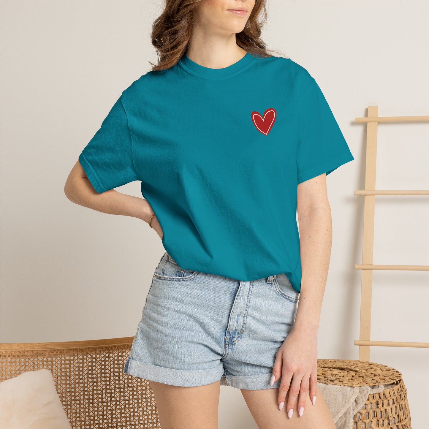 Love Heart T-Shirt — "More Amor Por Favor" Graphic Tee
