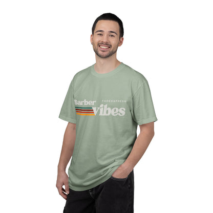 Barber Vibes T-Shirt — Retro Stripe Hairstylist Tee