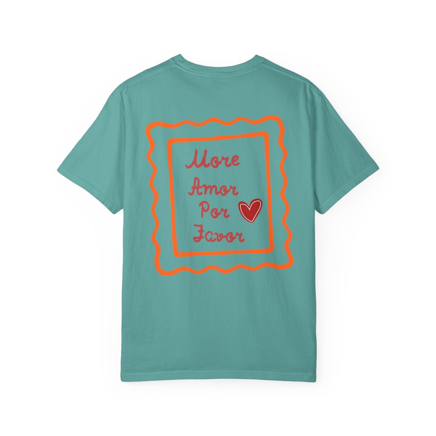 Love Heart T-Shirt — "More Amor Por Favor" Graphic Tee