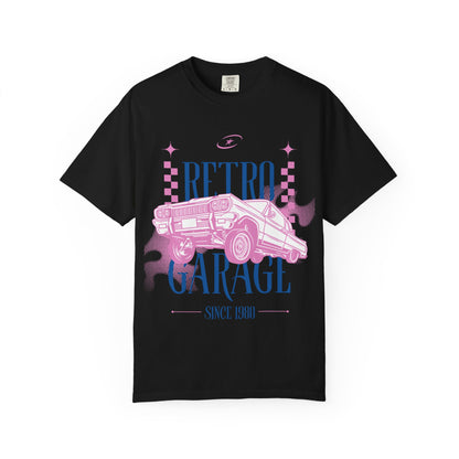 Retro Garage T-Shirt — Vintage Car Graphic "Since 1980"