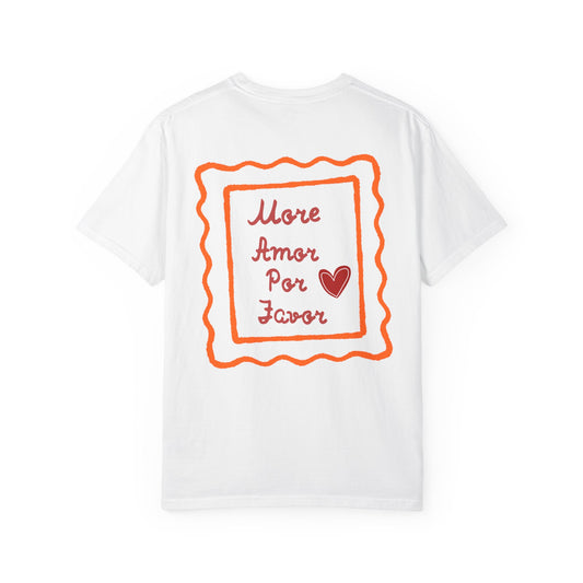 Love Heart T-Shirt — "More Amor Por Favor" Graphic Tee