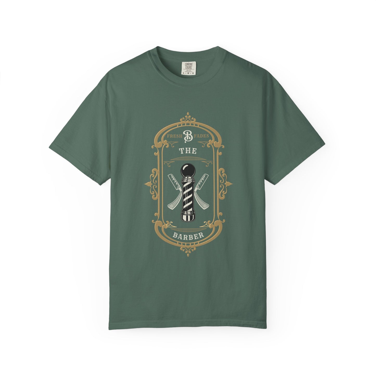 Barber Pole Tee — Vintage Shop Logo T-Shirt