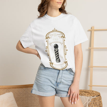 Barber Pole Tee — Vintage Shop Logo T-Shirt