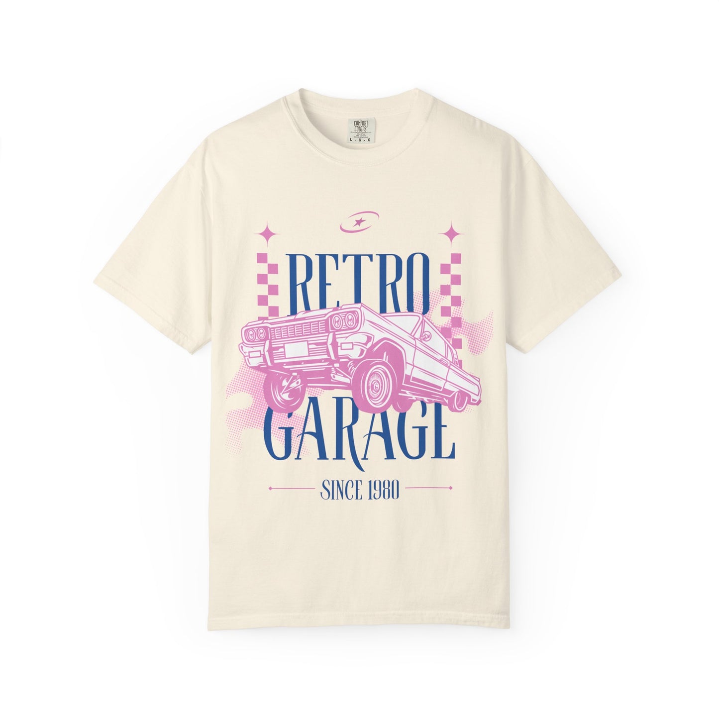 Retro Garage T-Shirt — Vintage Car Graphic "Since 1980"