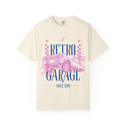 Retro Garage T-Shirt — Vintage Car Graphic "Since 1980"